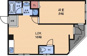 大淀マンションの間取り画像