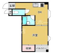グランドハイツ万代東の間取り画像