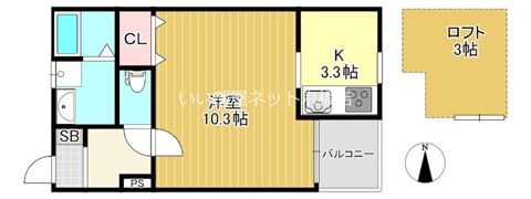 Massimo関目の間取り画像
