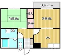 ハマダハイツの間取り画像