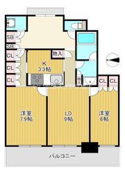 グラングリーン大阪 THE NORTH RESIDENCEの間取り画像