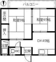 阪堺マンションの間取り画像