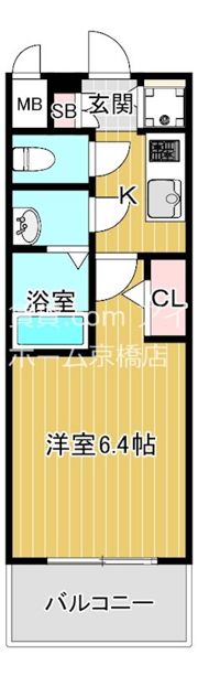 エスリードレジデンスグラン大阪福島ノースの間取り画像