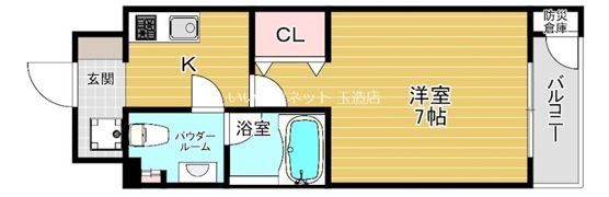 ワールドアイ大阪城EASTアドバンスの間取り画像