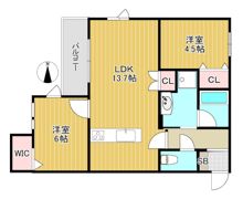 内代レジデンスノースの間取り画像