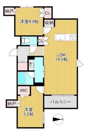 内代レジデンスノースの間取り画像