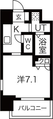 レジュールアッシュ梅田北の間取り画像