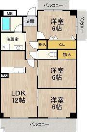 フレグランス鶴見の間取り画像