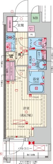 ファーストフィオーレ難波南アルマの間取り画像