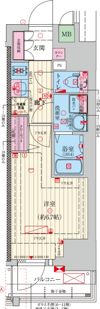 ファーストフィオーレ難波南アルマの間取り画像