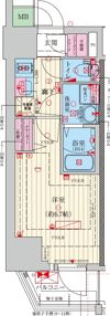 ファーストフィオーレ難波南アルマの間取り画像