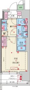 ファーストフィオーレ難波南アルマの間取り画像