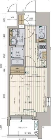 ファーストフィオーレ難波南パークサイドの間取り画像