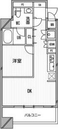 ゼニスレジデンス難波南の間取り画像