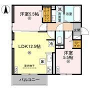 Wisteria 三信の間取り画像