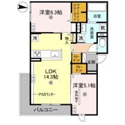 D-residence墨江の間取り画像