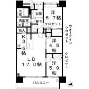 ロイヤルパークスなんばの間取り画像