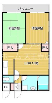 エクセル針中野の間取り画像