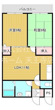 エクセル針中野の間取り画像