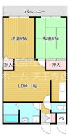エクセル針中野の間取り画像