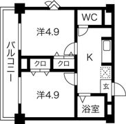リップルルネ放出の間取り画像
