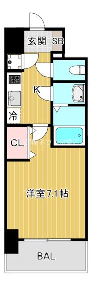 セレニテ京橋クレアの間取り画像