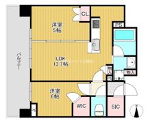 シティタワー東梅田パークフロントの間取り画像
