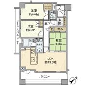 アンビエント フレア 美章園の間取り画像