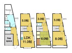 文の里戸建の間取り画像