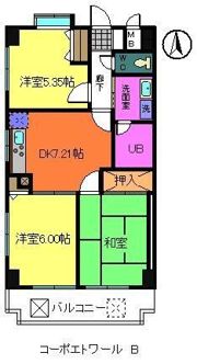 コーポ・エトワールの間取り画像