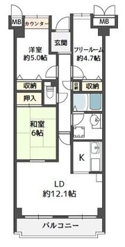 ファミリア三国の間取り画像