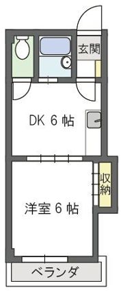アレマーナ北加賀屋の間取り画像