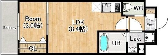 ジーメゾン姫島アウラの間取り画像