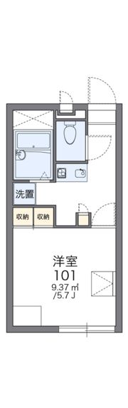 レオパレスみやびの間取り画像