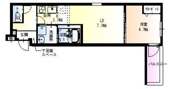 フジパレス新北島II番館の間取り画像