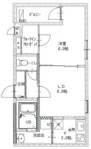 フジパレス遠里小野公園の間取り画像