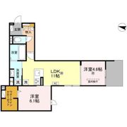 ナティ サウスの間取り画像