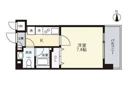 リアーレ北田辺の間取り画像