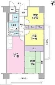 サニーコットン住之江の間取り画像