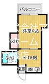 晩成ハイツ関目の間取り画像