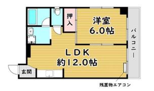 玉造レジデンスの間取り画像