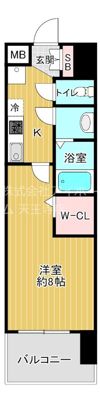Luxe難波南の間取り画像