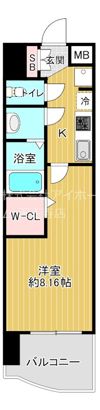 Luxe難波南の間取り画像