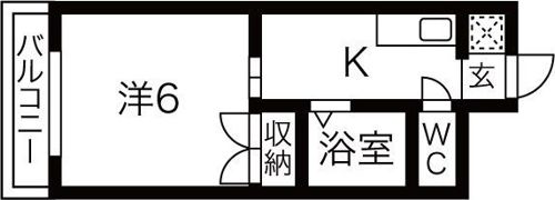 スーパーコート長居公園フロントの間取り画像