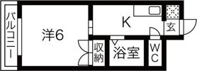 スーパーコート長居公園フロントの間取り画像