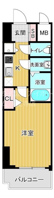 レオンコンフォート難波クレアの間取り画像