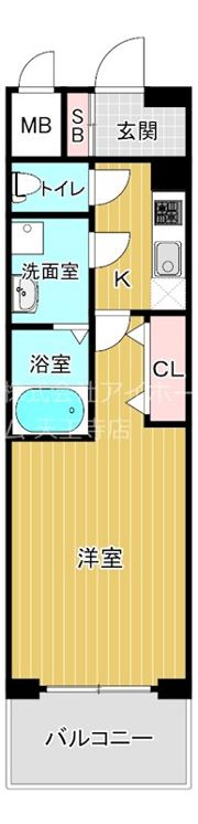 レオンコンフォート難波クレアの間取り画像