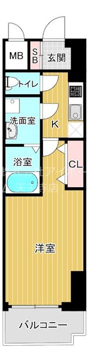レオンコンフォート難波クレアの間取り画像
