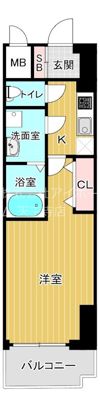 レオンコンフォート難波クレアの間取り画像