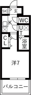 レジュールアッシュあびこの間取り画像